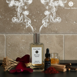 Musc Noir Impérial: un perfume de nicho hipnótico con Almizcle negro, Azafrán y Ámbar.