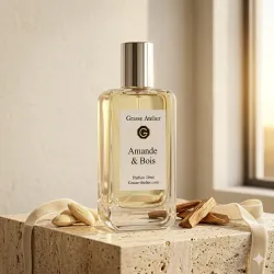 Amande & Bois – Parfum de niche boisé gourmand élégant de Grasse
