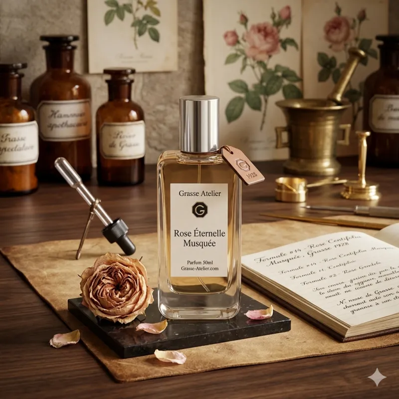Rose Éternelle Musquée — Perfume de Grasse Alta Concentración (20%) — Larga Duración — 50ml