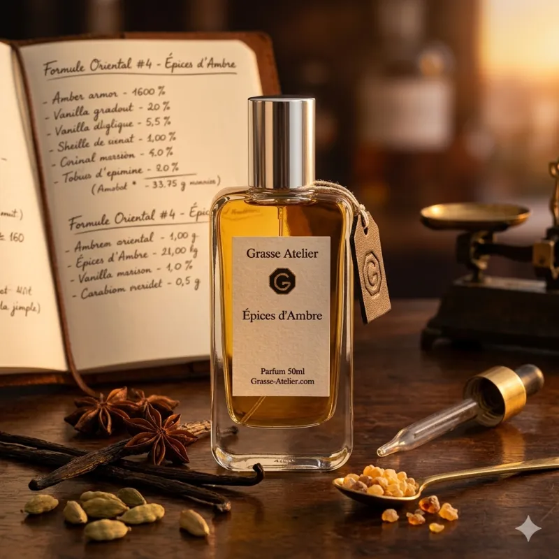 Épices d’Ambre – Parfum de niche oriental épicé et gourmand de Grasse