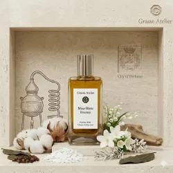 Musc Blanc Essence — Le Souffle de Coton Redécouvrez la pureté originelle avec cet Extrait de Parfum de niche