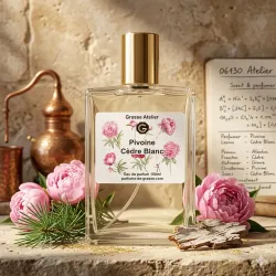 PEONY WHITE CEDAR – Woody Floral Musk Niche Perfume for Women | Grasse Atelier