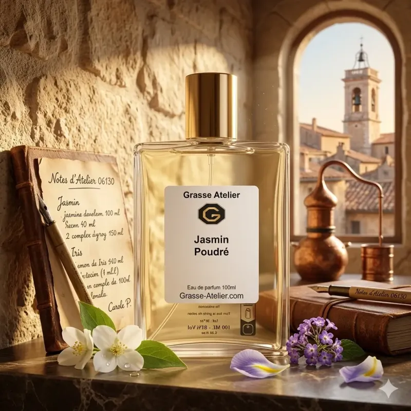 POWDERY JASMINE – Powdery Floral Iris Musk Niche Perfume for Women | Grasse Atelier