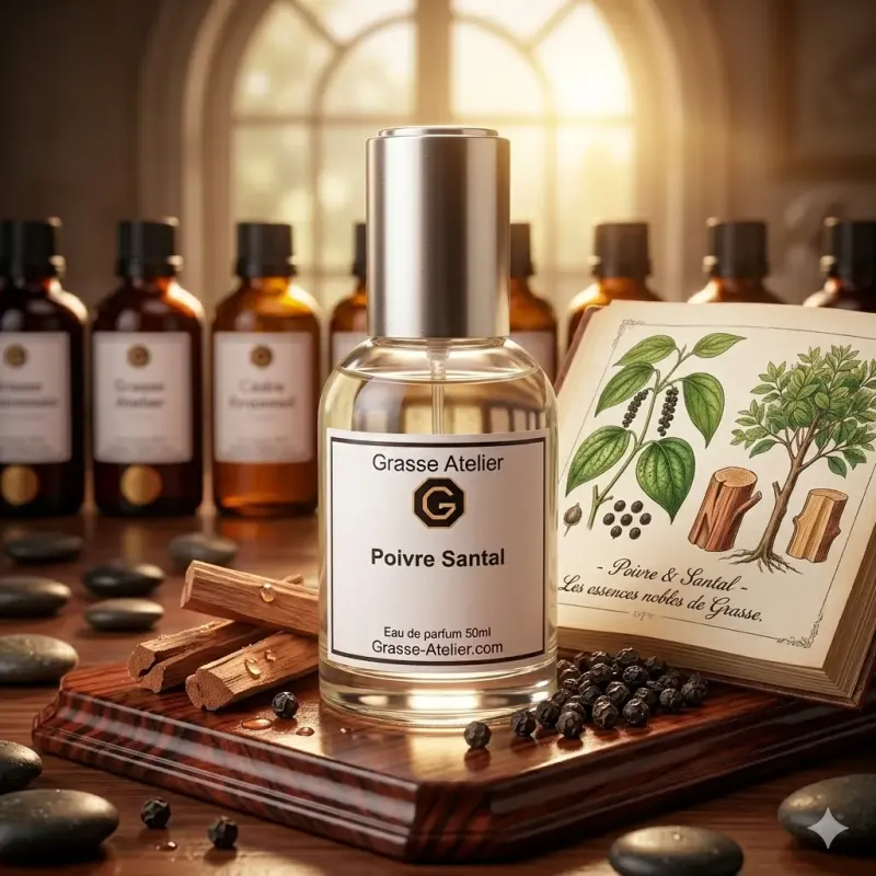 PFEFFER SANDELHOLZ – Würzig Holzig Schwarzes Sandelholz Unisex Nischenparfum | Grasse