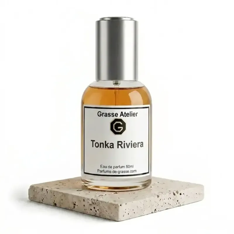 Eau de parfum Bergamote, Citron, Néroli, Fleur d'Oranger, Jasmin, Sel marin, Fève Tonka, Ambre, Vanille
