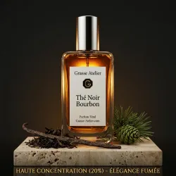 Thé Noir Bourbon — Parfum de Grasse Haute Concentration (20%) — Longue Tenue — 50ml